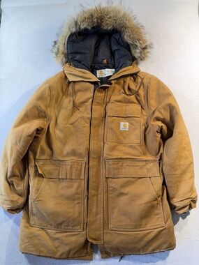 Vintage Carhartt Quilt Nylon-Lined Arctic Firm Duck Siberian Parka, CQ386